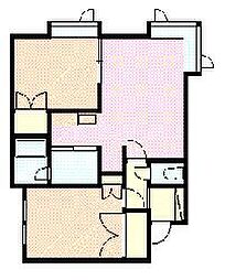 コットンハウス24 2LDKの間取図画像