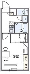 レオパレスリバティ永山 1Kの間取図画像