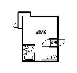 ブールヴァール1 ワンルームの間取図画像