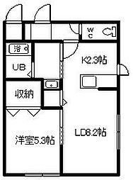 N-MODE1 1LDKの間取図画像