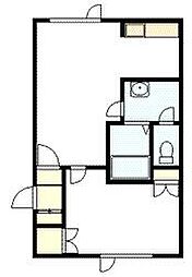 アベハイツ 1DKの間取図画像
