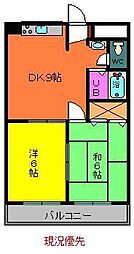 健生館（ケンセイカン） 5階2DKの間取り