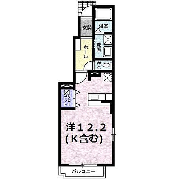 クリザンテーム ｜広島県福山市東川口町5丁目(賃貸アパート1R・1階・32.90㎡)の写真 その2