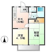 レジデンス白鳥　Ａ  ｜ 広島県福山市手城町4丁目11-5（賃貸アパート2DK・1階・35.91㎡） その2