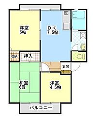 ウィンディア高尾 1階3DKの間取り
