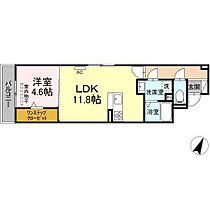 エクイティ高西  ｜ 広島県福山市高西町3丁目14-6（賃貸アパート1LDK・2階・41.95㎡） その2