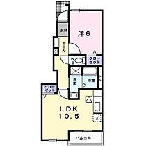 ベル　フィオーレＡ  ｜ 岡山県笠岡市笠岡5903-1（賃貸アパート1LDK・1階・42.63㎡） その2