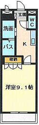 サントレノ 1階1Kの間取り