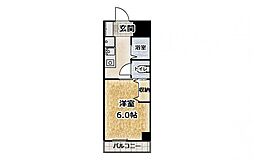 OliveViewBUILみふね3 1Kの間取図画像