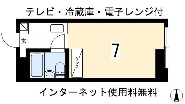 カサデソーラ白川 102｜京都府京都市左京区一乗寺樋ノ口町(賃貸マンション1K・1階・17.00㎡)の写真 その2