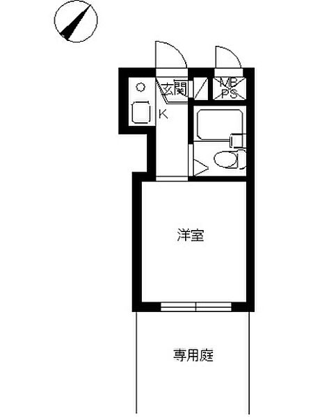 スカイコート千歳烏山第2 104号室｜東京都世田谷区南烏山６丁目(賃貸マンション1R・1階・14.43㎡)の写真 その2