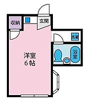 ハイツ藤  ｜ 山梨県甲府市宝２丁目（賃貸アパート1R・2階・20.20㎡） その2