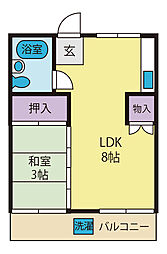 間取図画像 1LDK