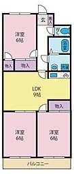 フレグランス940 3LDKの間取図画像