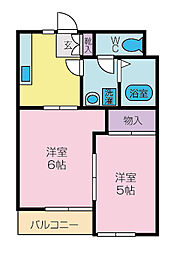 ラ・ボシェール 2Kの間取図画像