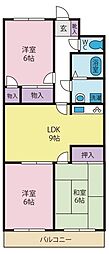 フレグランス940 3LDKの間取図画像