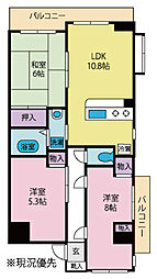 NICEURBAN甲府中央 3LDKの間取図画像