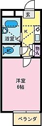 WAKANA・ハイム 1Kの間取図画像
