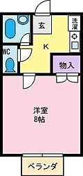 ハイツまるきょう 1Kの間取図画像