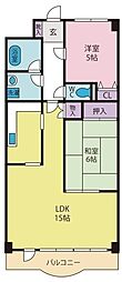 プロシード甲府 2LDKの間取図画像