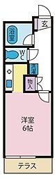 ジョイフル上石田 ワンルームの間取図画像