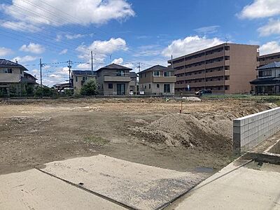 外観：【現地土地写真】☆大型17区画の開発分譲地！☆造成工事完了後のお渡しとなります♪