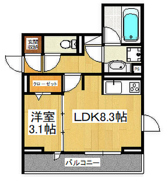 (仮）D-ROOM二俣1丁目PJ　A 105｜千葉県市川市二俣1丁目(賃貸アパート1LDK・1階・32.01㎡)の写真 その2
