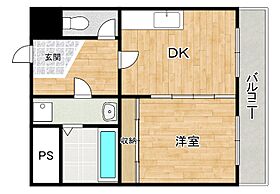 田中ハウス 203 ｜ 兵庫県神戸市東灘区岡本2丁目（賃貸マンション1DK・2階・35.00㎡） その2