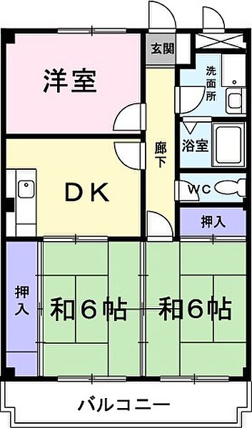 パインコ―ト 403｜兵庫県高砂市曽根町(賃貸マンション3K・4階・56.51㎡)の写真 その2