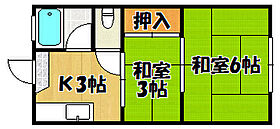 みどりハイツ 202 ｜ 兵庫県神戸市西区王塚台5丁目（賃貸アパート2K・2階・27.00㎡） その2