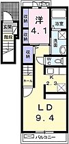 グラスランド 203 ｜ 兵庫県姫路市別所町佐土1丁目（賃貸アパート1LDK・2階・40.09㎡） その2