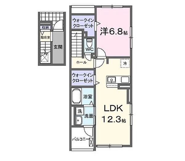 カトレアII 301｜兵庫県小野市黒川町(賃貸アパート1LDK・3階・59.21㎡)の写真 その2