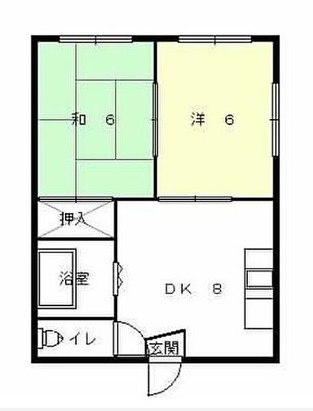 ハイツ二番館 B201｜兵庫県加東市下滝野(賃貸アパート2DK・2階・47.32㎡)の写真 その2