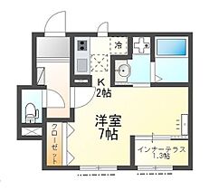 グローリアス 103 ｜ 兵庫県加古川市野口町水足（賃貸アパート1R・1階・28.97㎡） その2