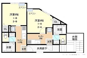 リープラス青山北 2-A ｜ 兵庫県姫路市青山北1丁目（賃貸アパート1K・2階・22.00㎡） その2