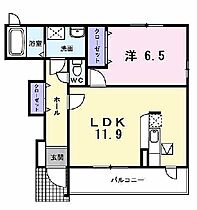 リサータＤ 102 ｜ 兵庫県加古郡播磨町東本荘3丁目（賃貸アパート1LDK・1階・45.12㎡） その2