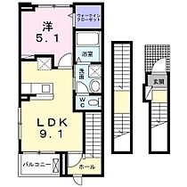 メゾングレーヌ龍野町 305 ｜ 兵庫県姫路市龍野町3丁目（賃貸アパート1LDK・3階・42.20㎡） その2