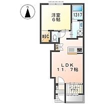 ハルカスウエスト 105 ｜ 兵庫県明石市林崎町2丁目（賃貸アパート1LDK・1階・43.21㎡） その2