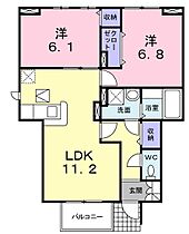 ブリシャールオーラトレス 101 ｜ 兵庫県明石市大久保町江井島（賃貸テラスハウス2LDK・1階・56.83㎡） その2