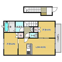 間取図画像 2LDK