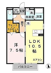 ラフレシールB棟 2階