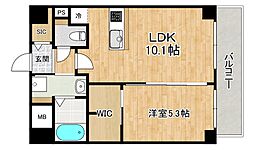 ファーストフィオーレ東灘 7階1LDKの間取り