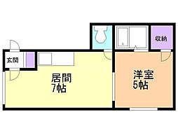 間取図画像 1DK