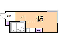 ダイナスティパレス621 ワンルームの間取図画像