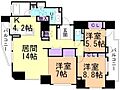 グランリビオ宮の森4階15.3万円