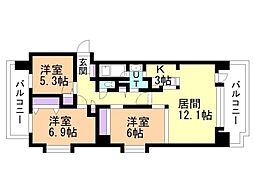 間取図画像 3LDK