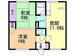 間取図画像 2LDK