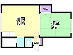 間取図画像 1LDK