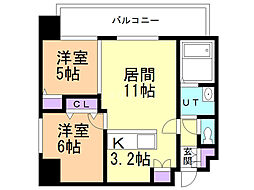 ｅ　Ｃｌａｉｒ：エクレール 7階2LDKの間取り