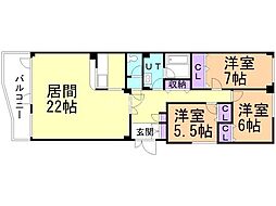 間取図画像 3LDK